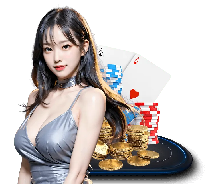 Dealer xinh đẹp tại bàn Baccarat trực tiếp f66